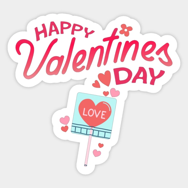 Happy Valentines Day - Love Lollipop! Sticker by Trendy-Now